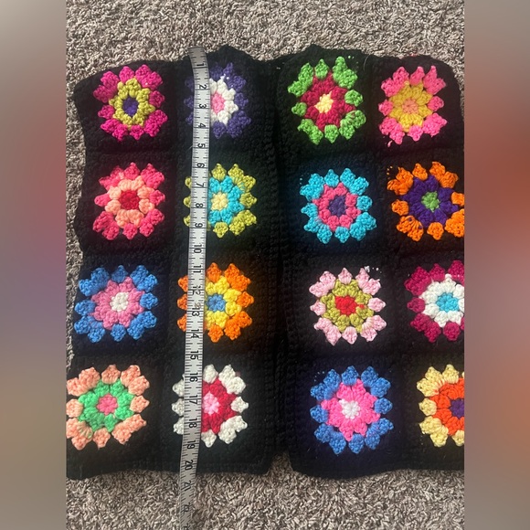 BOHO HIPPY CROCHET VEST HANDMADE - Picture 4 of 5